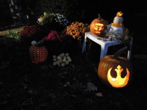 jack-o-lantern and Halloween flash fiction